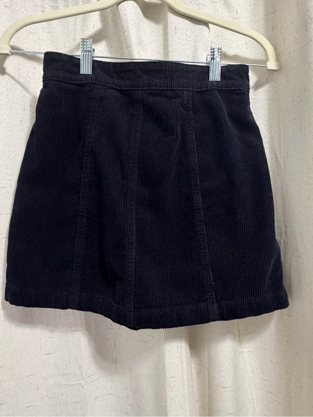 Forever 21 Black Corduroy A-Line Mini Skirt